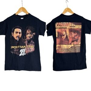 Post Malone and 21 Savage concert tour T-shirt 2018. Sz small